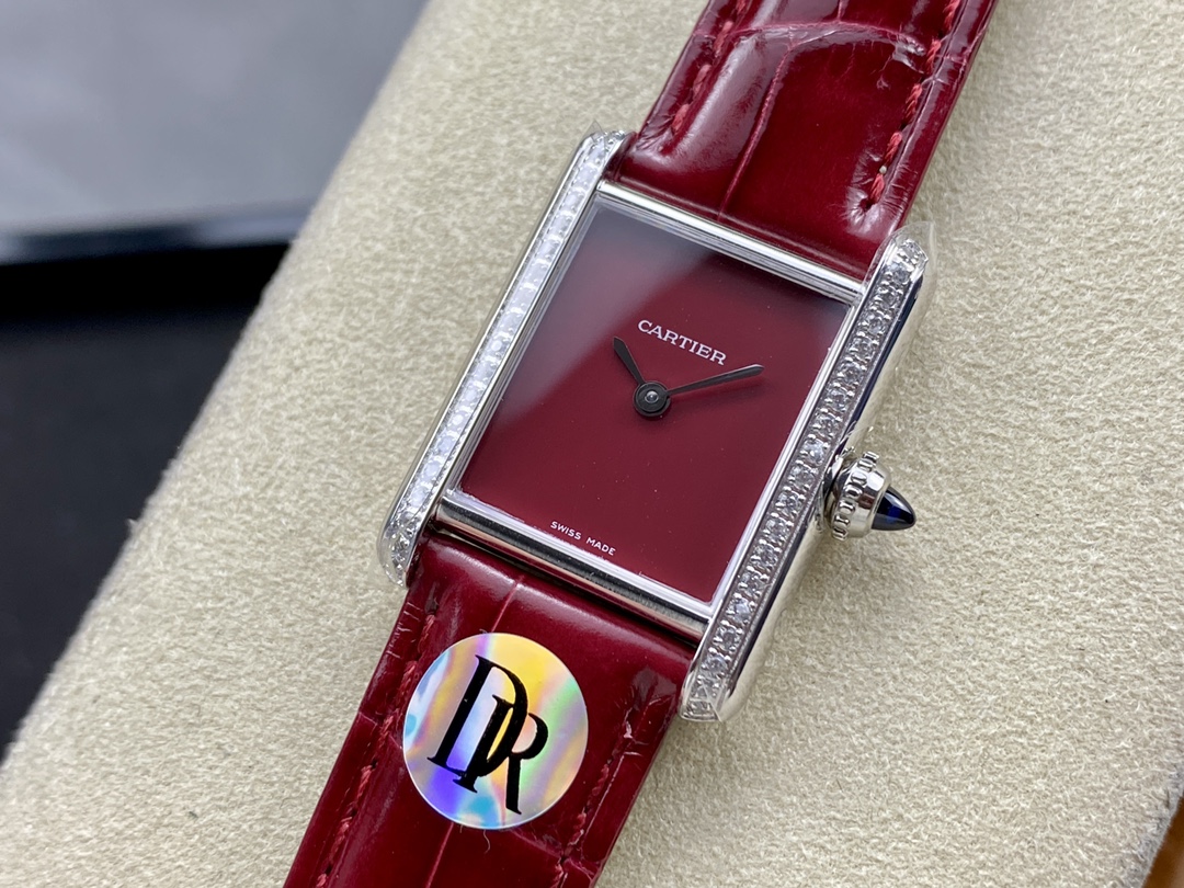 [TOP] Cartier Tank Must Watch 29.5mmx22mm - Red