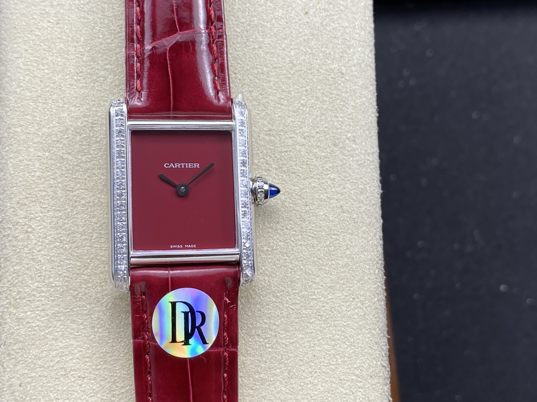 [TOP] Cartier Tank Must Watch 29.5mmx22mm - Red