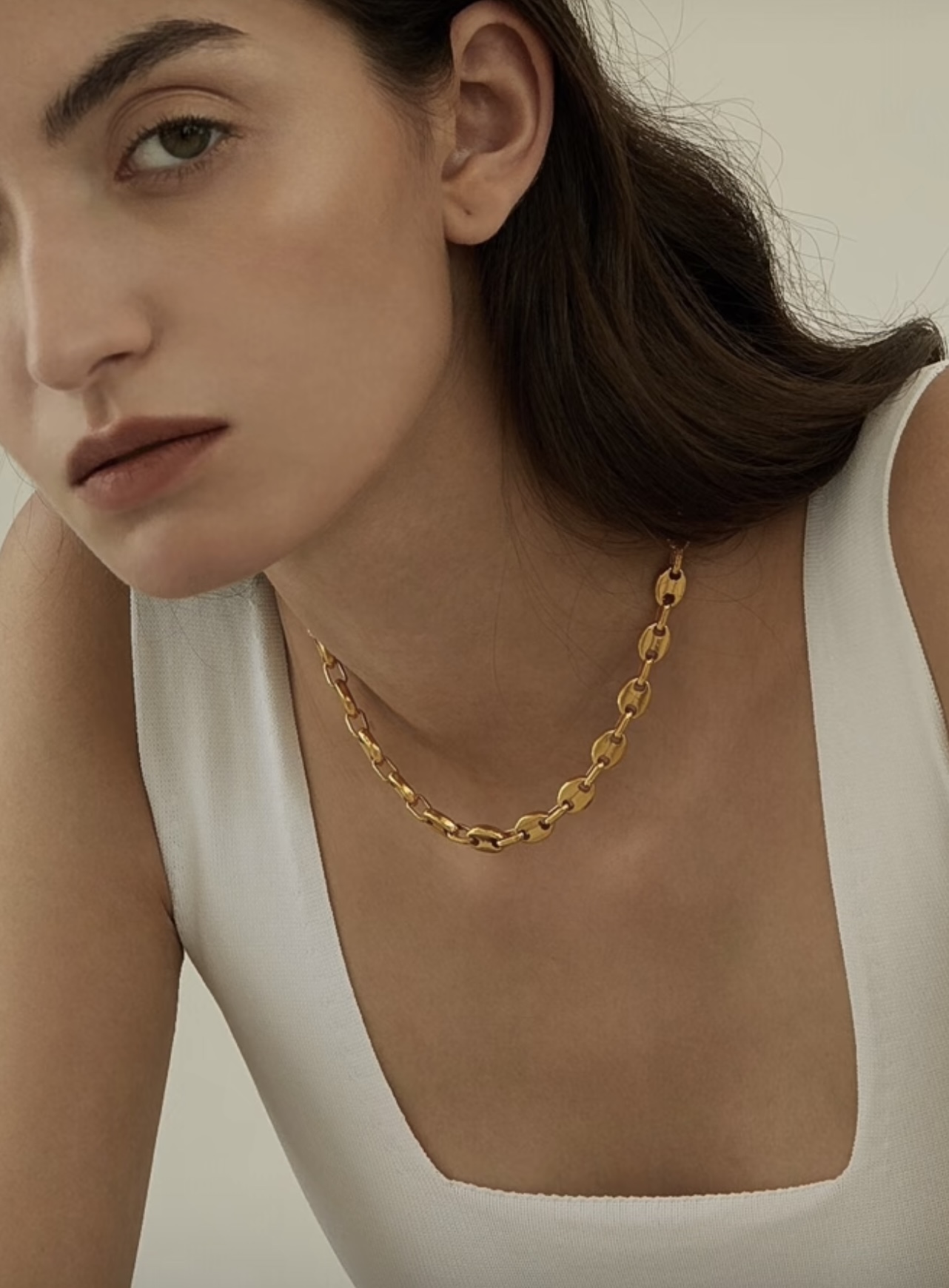 [TOP] GUCCI GG Necklace - Gold