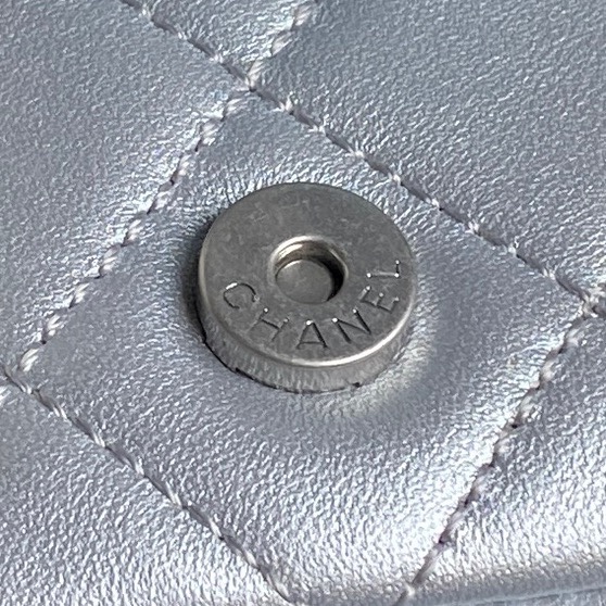 [TOP] CHANEL Hobo Bag 22x31x15cm - Silver