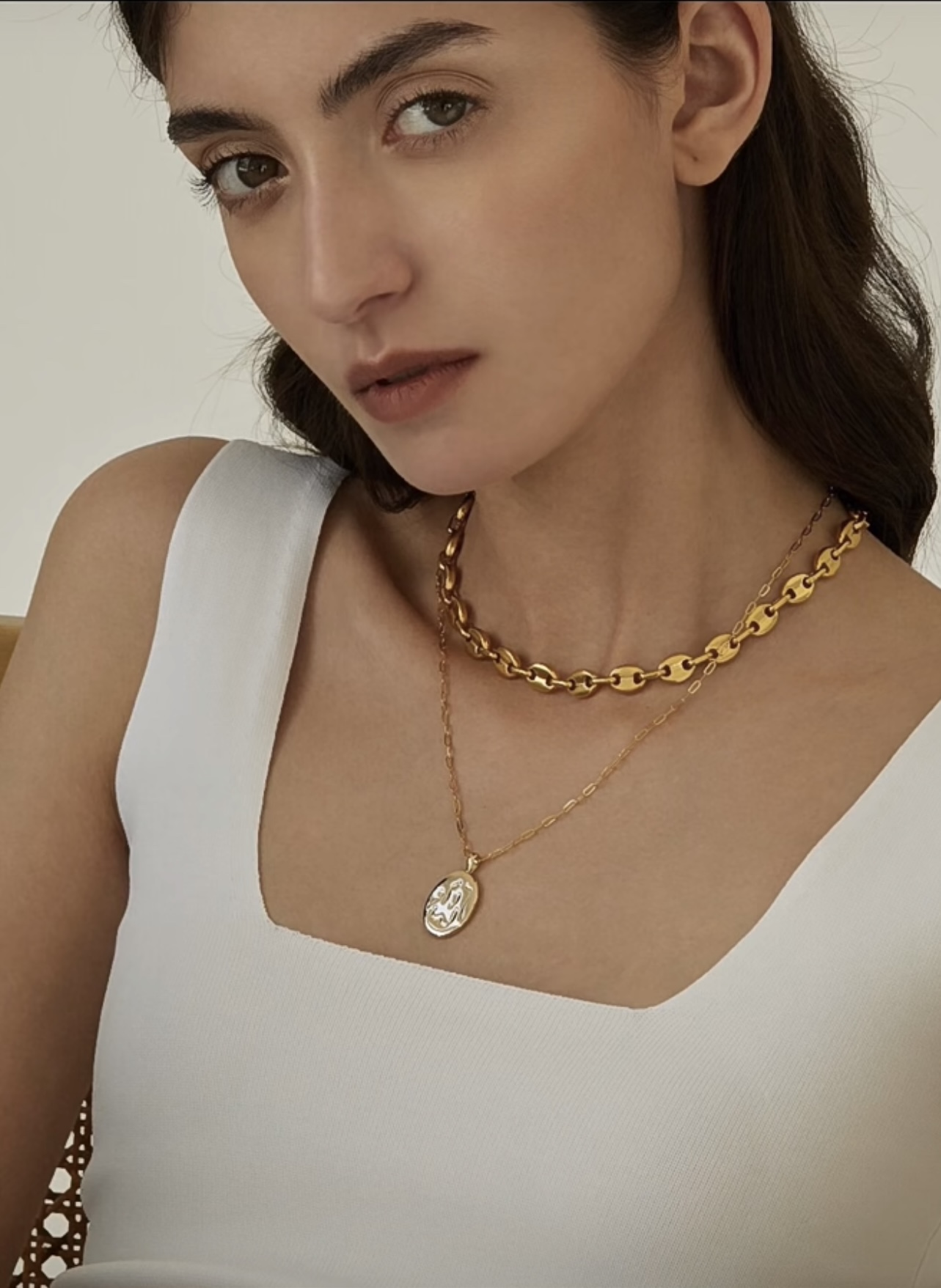 [TOP] GUCCI GG Necklace - Gold