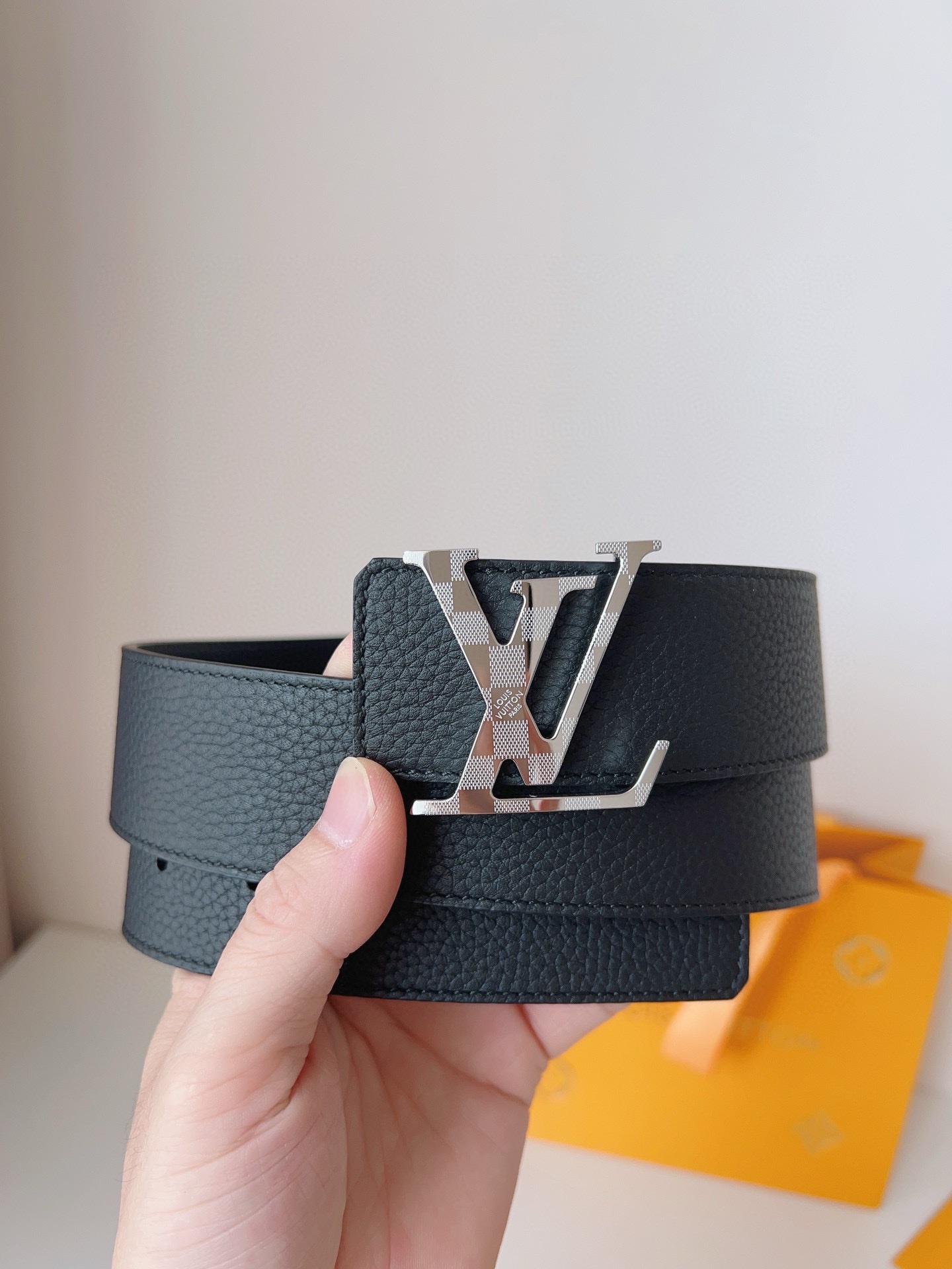 [TOP] Louis Vuitton LV Damier Reversible Belt - 4.0CM