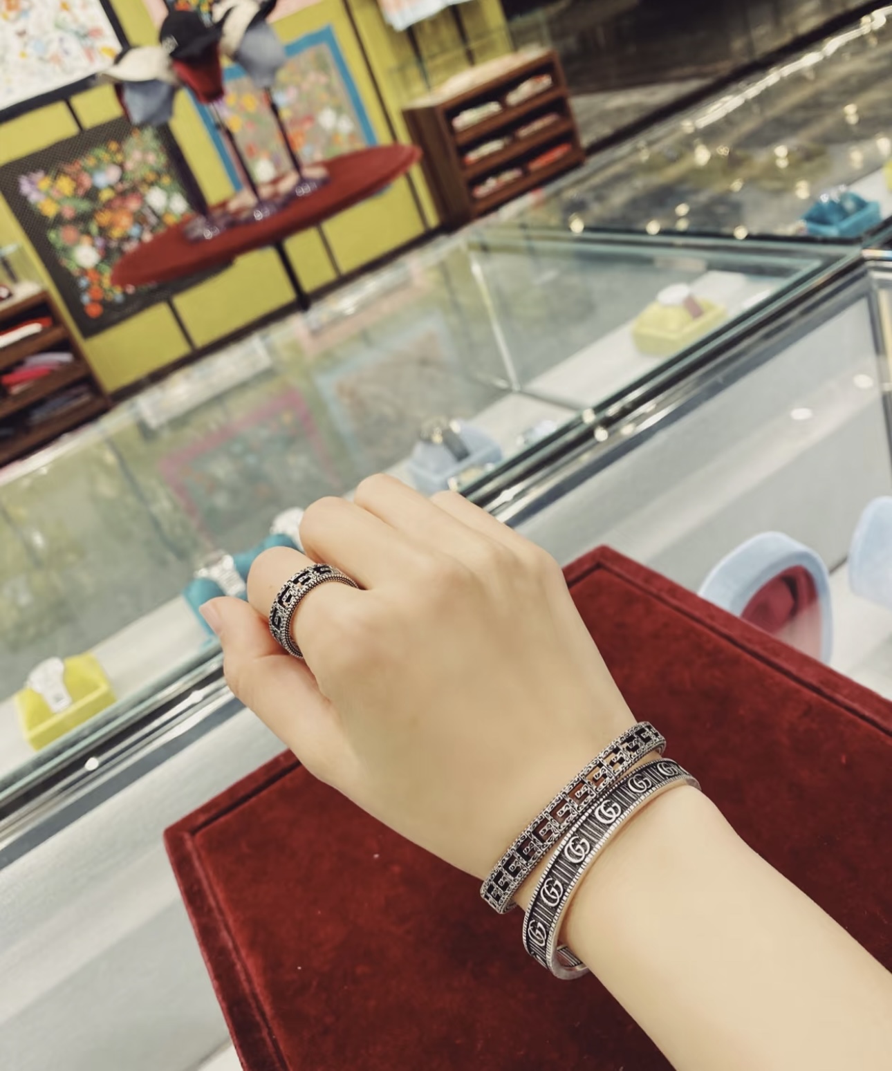 [TOP] GUCCI Men's/Women's Bracelet - Gunmetal