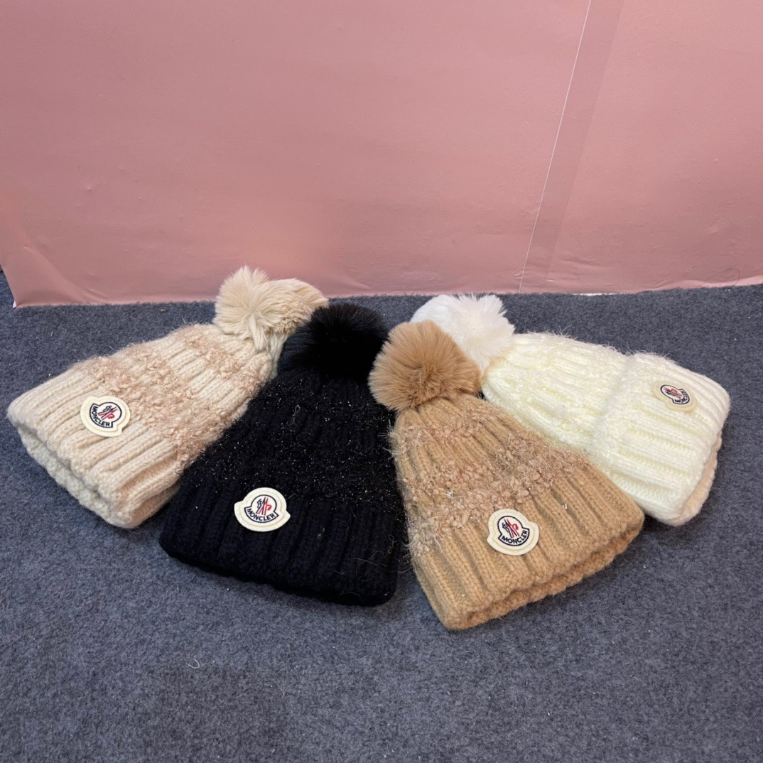 [TOP] Moncler Knitted Woolen Hat - 4 Colour