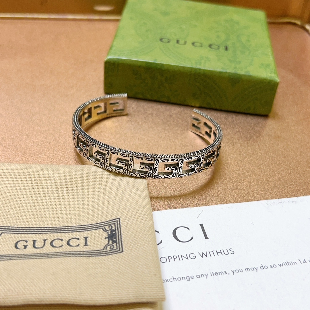 [TOP] GUCCI Men's/Women's Bracelet - Gunmetal