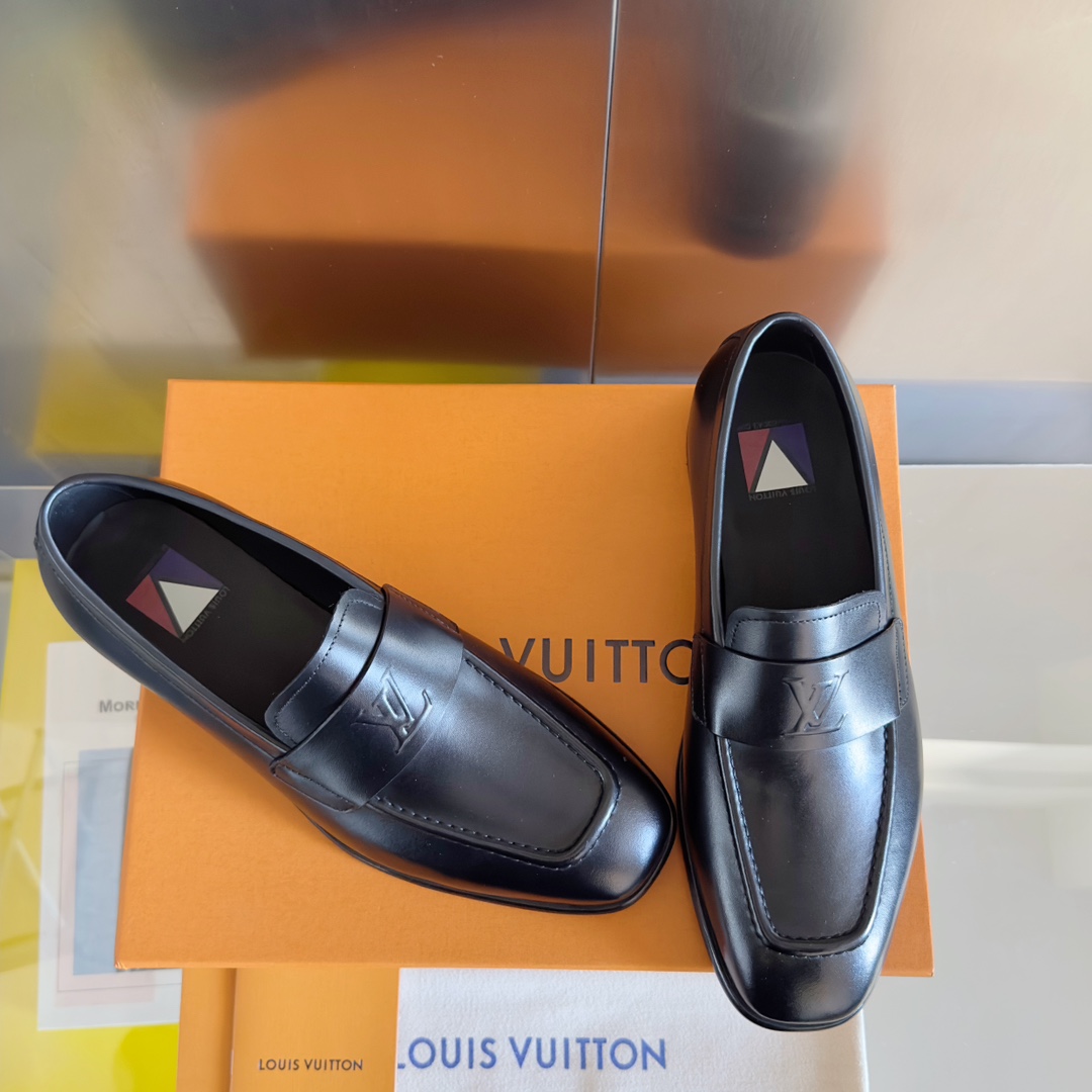 [TOP] Louis Vuitton LV Men's Loafers Shoes - 2 Colour