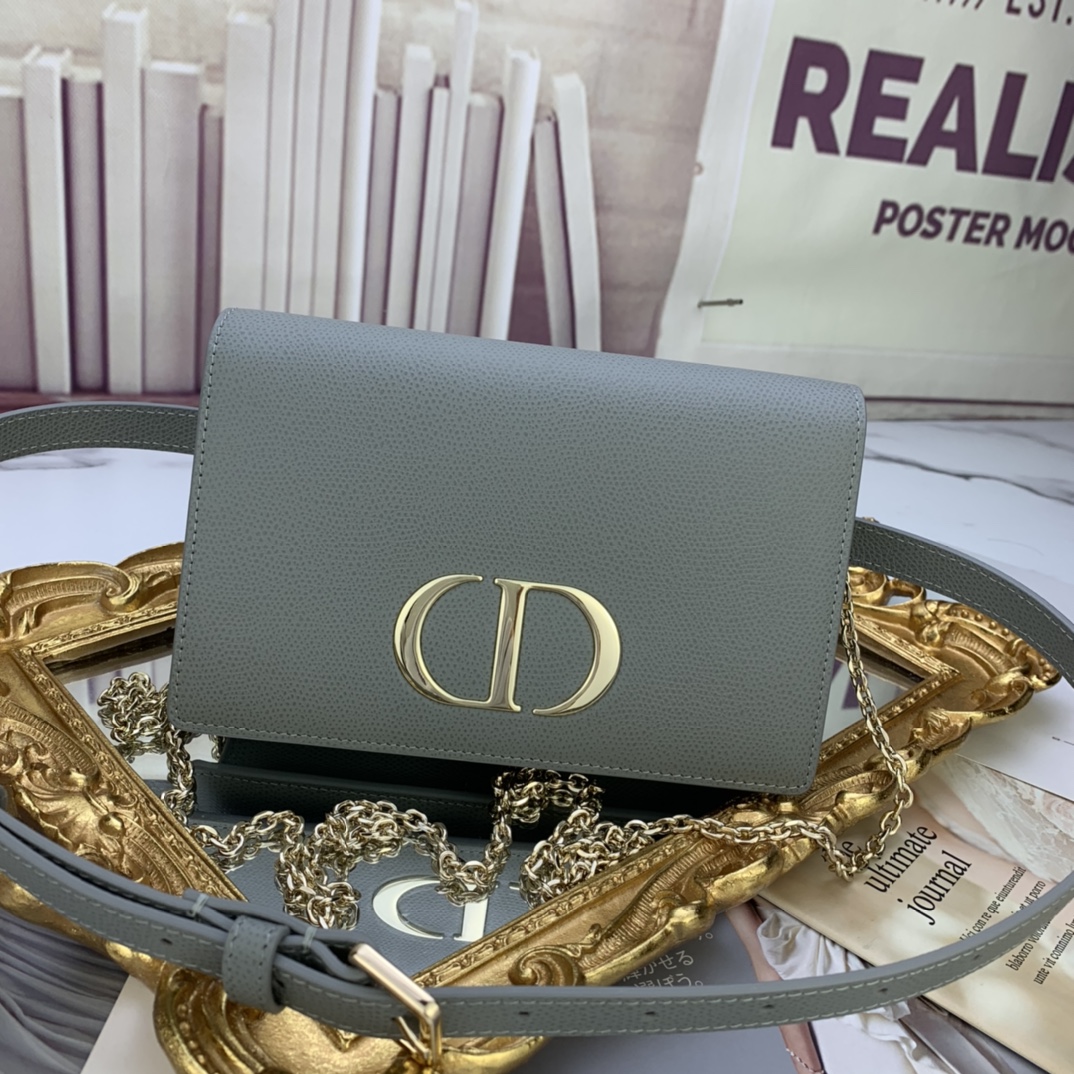 [TOP] Christian Dior Cowhide 30 Montaigne Bag 19*12.5*4 cm - 3 Colors&GHW