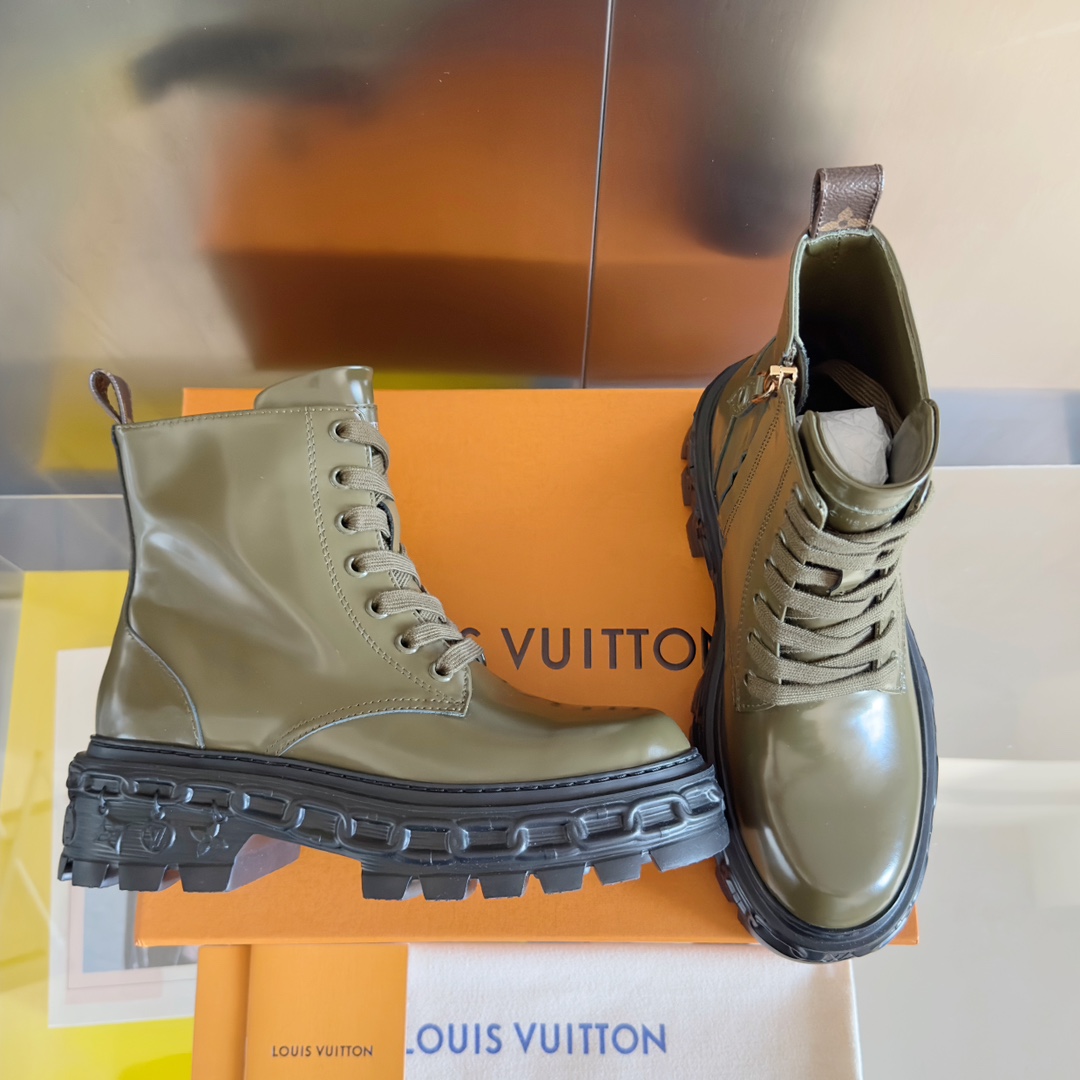 [TOP] Louis Vuitton LV Record Series Chelsea Ankle Boots - 3 Colors
