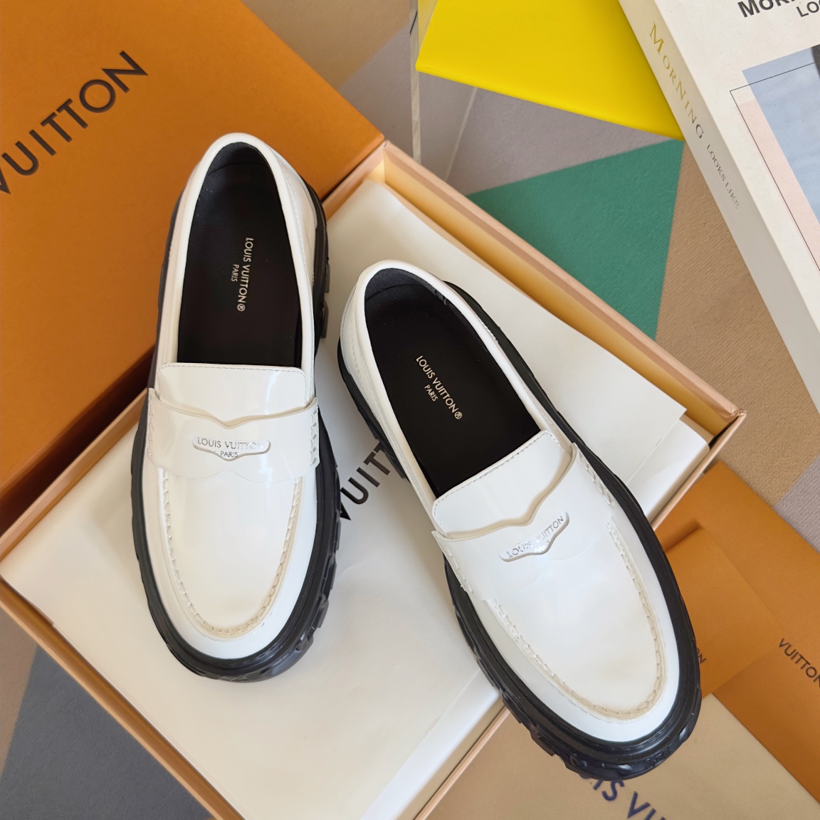 [TOP] Louis Vuitton LV Record loafers Shoes - 5 Colors