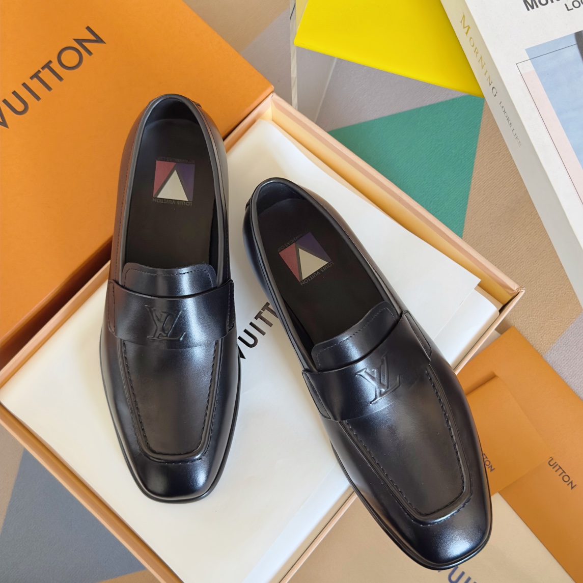 [TOP] Louis Vuitton LV Men's Loafers Shoes - 2 Colour