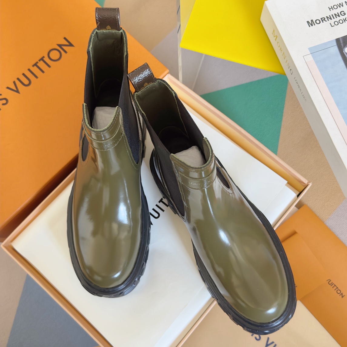 [TOP] Louis Vuitton LV Record Series Chelsea Ankle Boots - 3 Colors