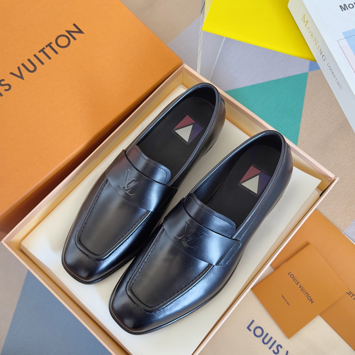 [TOP] Louis Vuitton LV Men's Loafers Shoes - 2 Colour