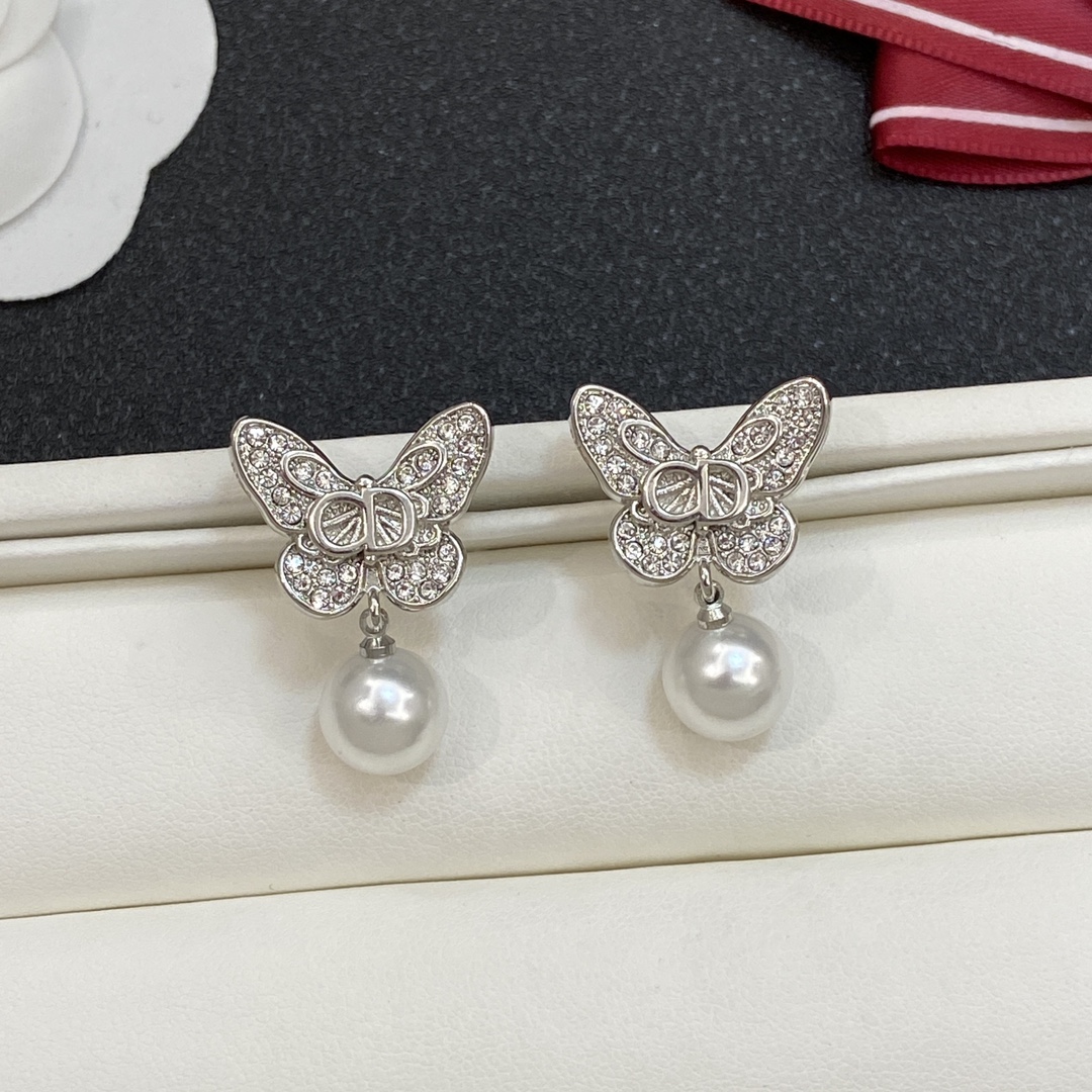 [TOP] Christian Dior Butterfly Earrings - 4 Colour