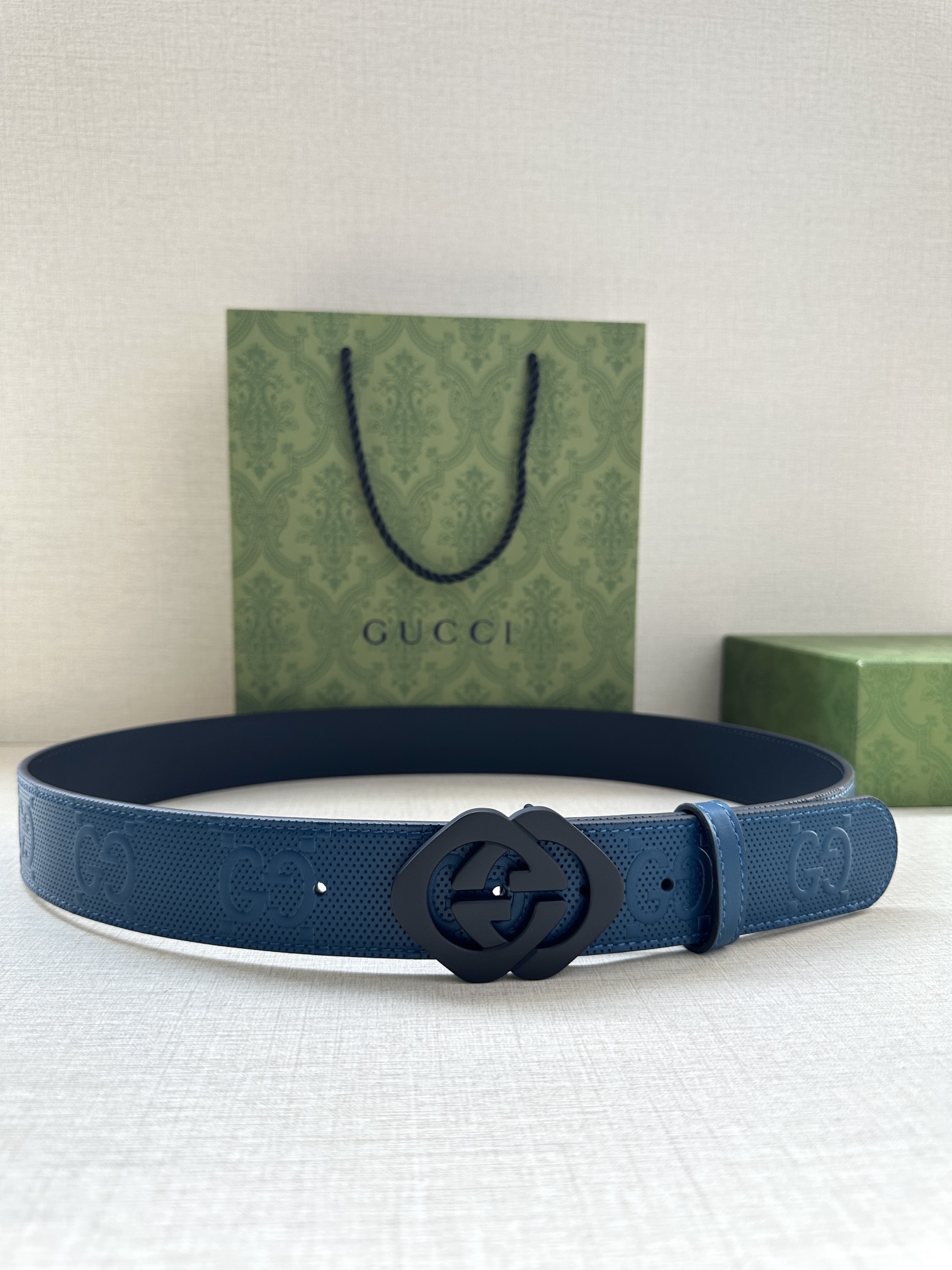 [TOP] GUCCI GG Belt - 4.0cm