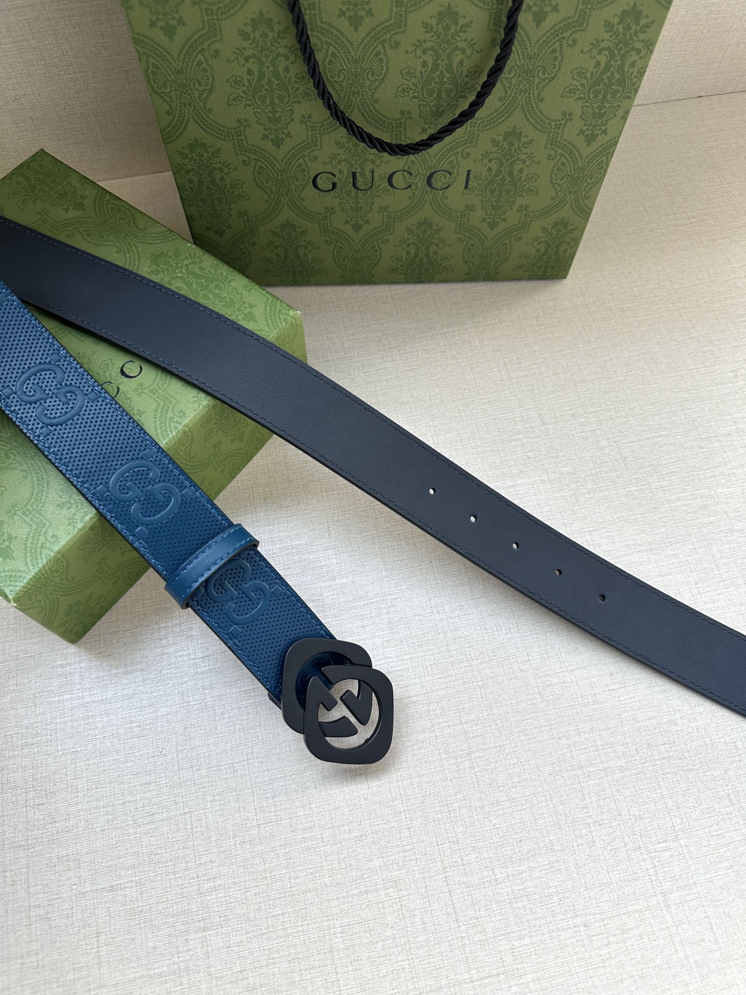 [TOP] GUCCI GG Belt - 4.0cm