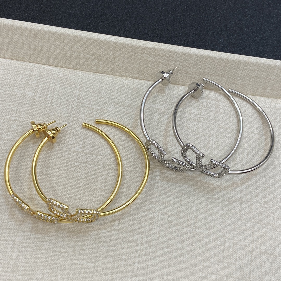 [TOP] VALENTINO Circle Earrings - 2 Color