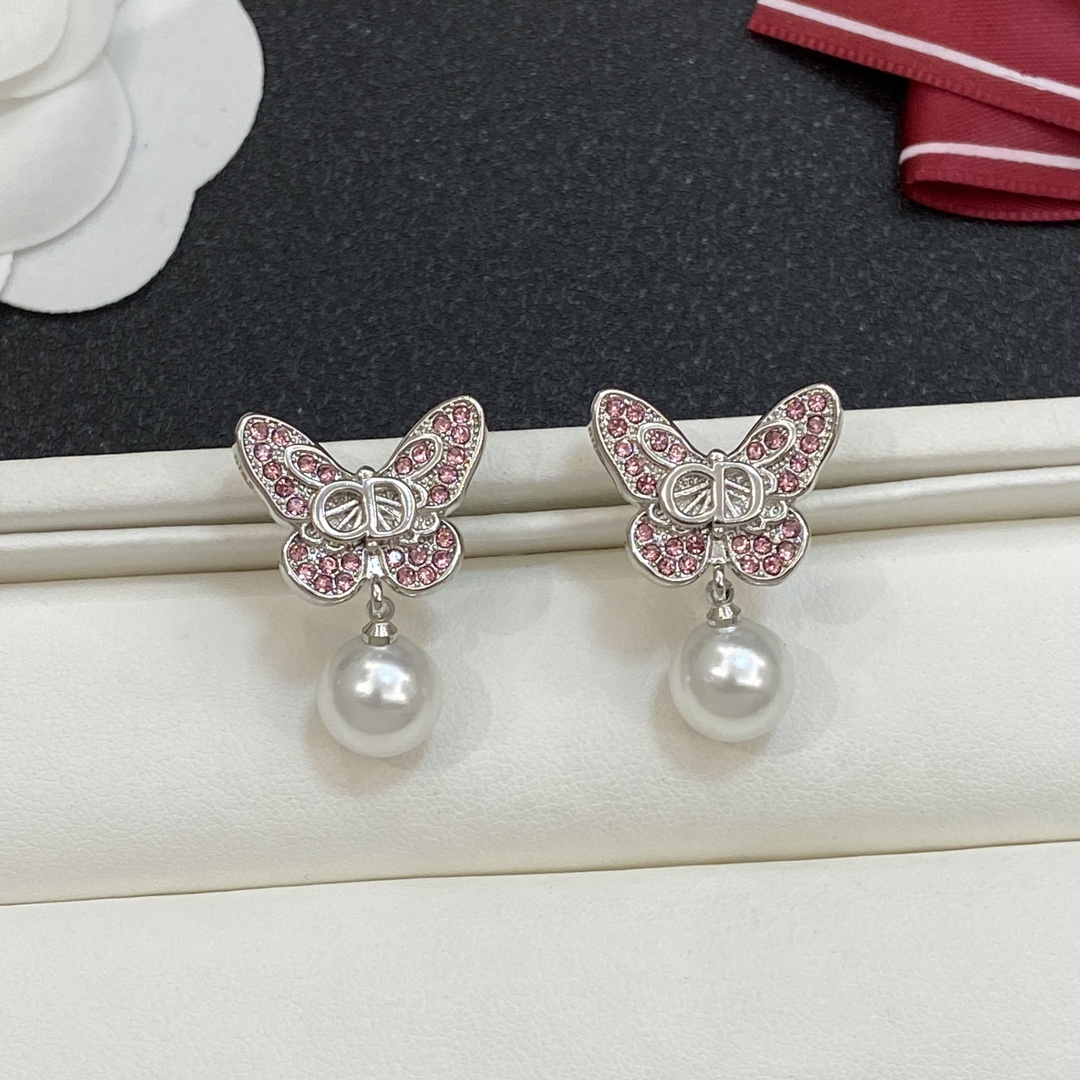 [TOP] Christian Dior Butterfly Earrings - 4 Colour