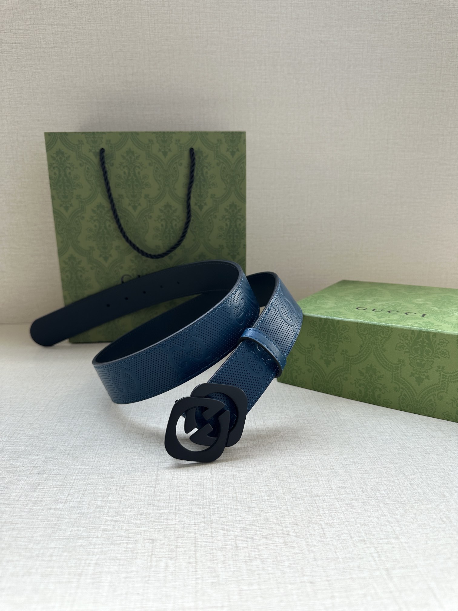 [TOP] GUCCI GG Belt - 4.0cm