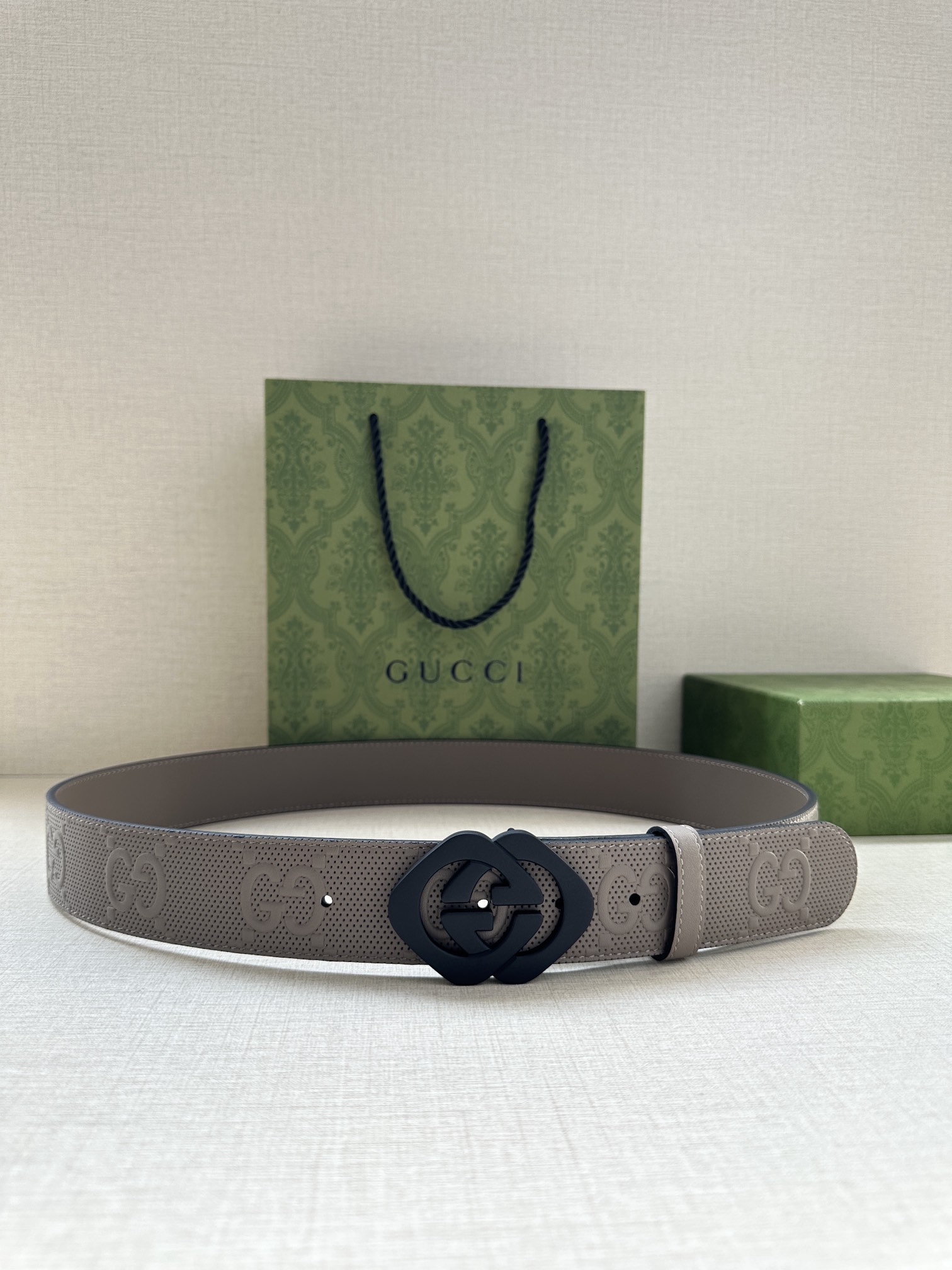 [TOP] GUCCI GG Belt - 4.0cm