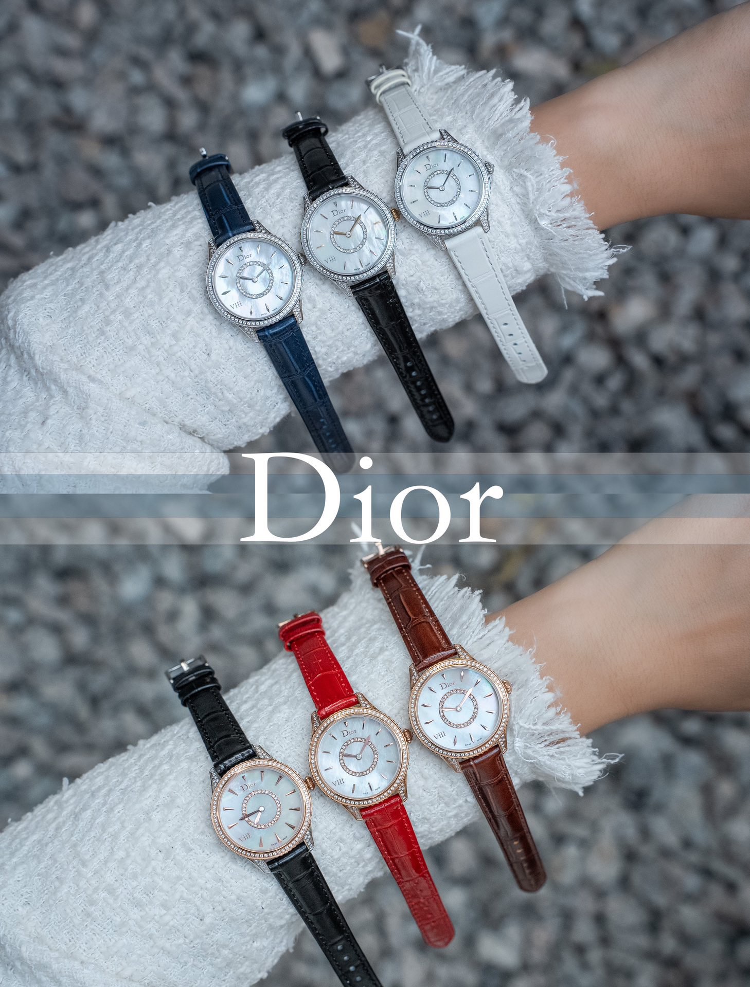 [TOP] Christian Dior VIII Montaigne Watch 33mm - 6 Colors