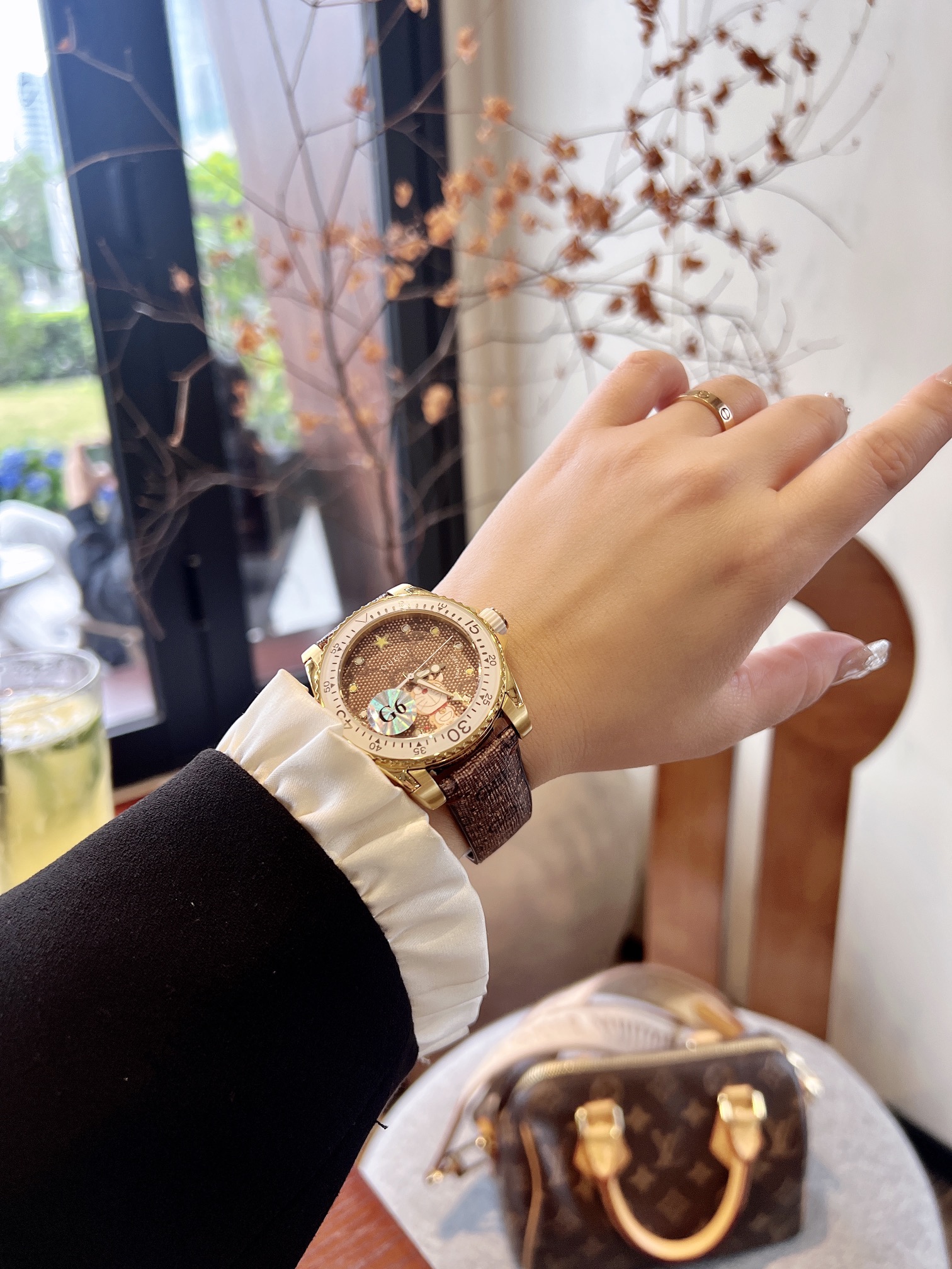 [TOP] GUCCI Swiss Quartz Movement Watches 40mm - Brown