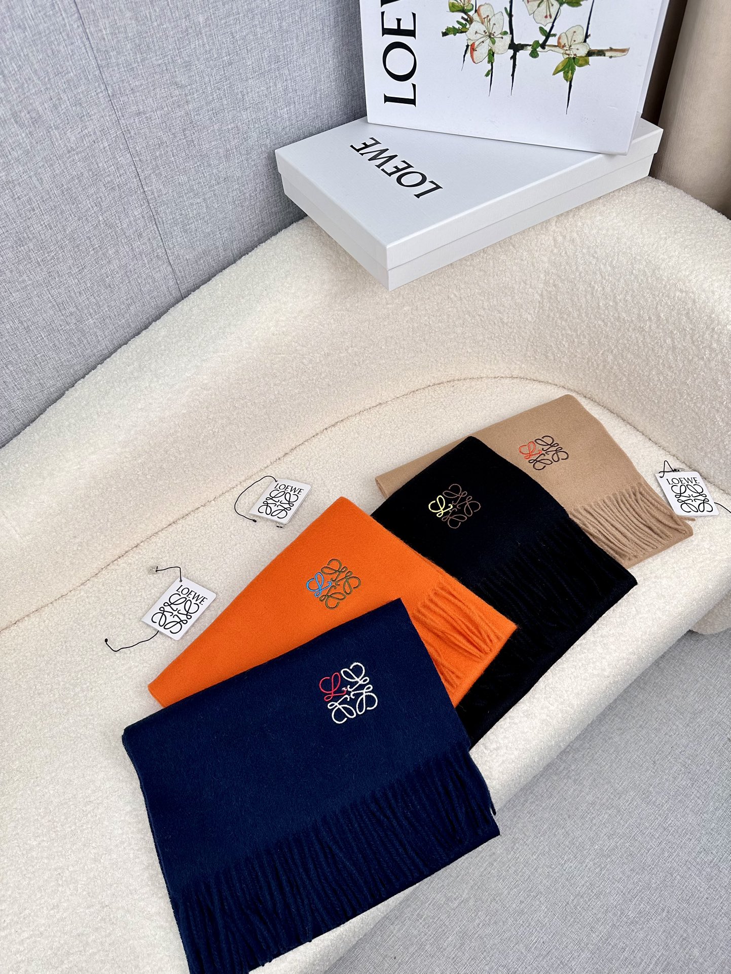 [TOP] LOEWE Wool Scarf 30*180cm - 4 Color