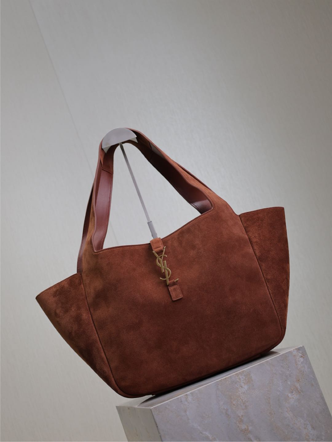 [TOP] Yves Saint Laurent YSL Bea Hobo Bag 50×28×18cm  - Brown