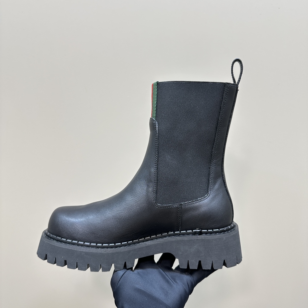 [TOP] GUCCI Elastic Ankle Boots - 2 Colour