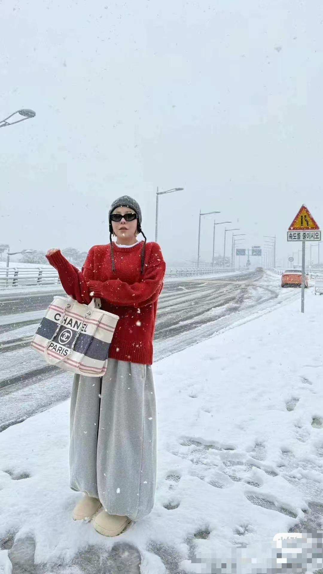 [TOP] CHANEL Deauville Bag 32cm - Beige
