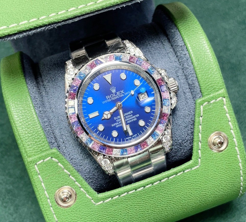 [TOP] ROLEX Men's 40mm Watch With Natural Zircon-3 Colors