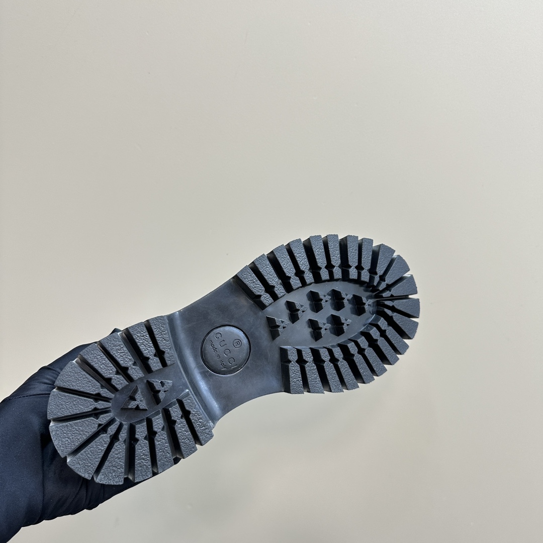 [TOP] GUCCI Side Zip Lace-Up Ankle Boots - 3 Colour