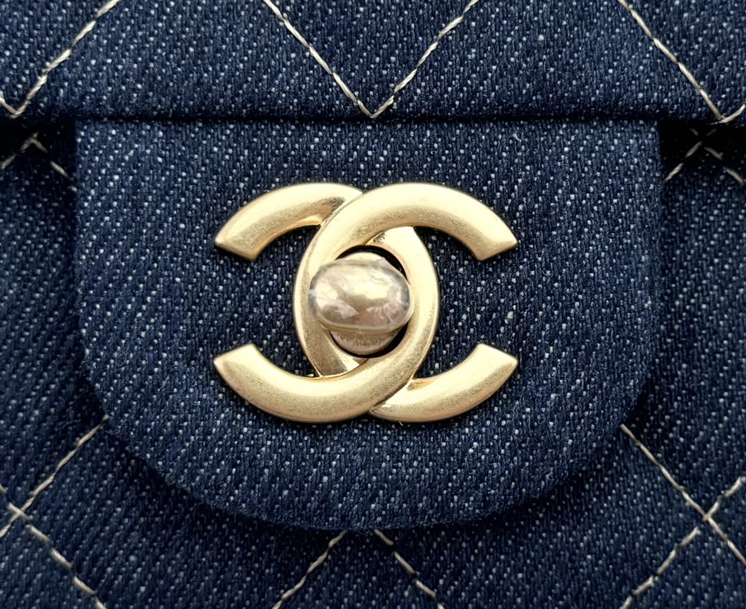 [TOP] CHANEL Wool Tweed Flap Bag 20cm/25cm - Denim Blue