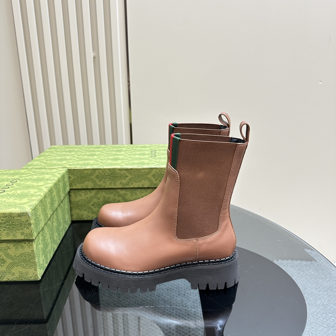 [TOP] GUCCI Elastic Ankle Boots - 2 Colour