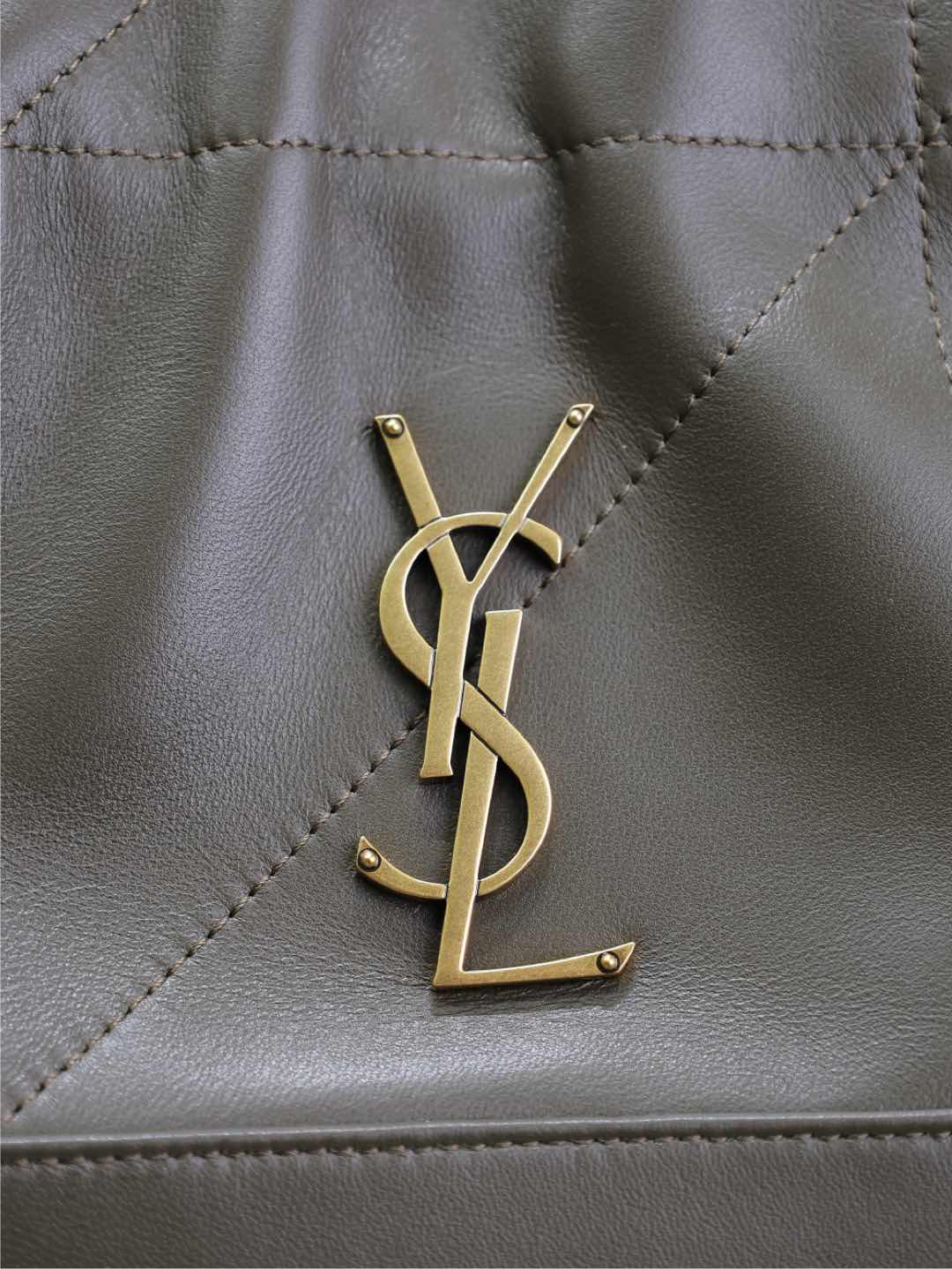 [TOP] Yves Saint Laurent YSL Sheepskin Jamie 4.3 Large POCHON Bag 27×34×3cm - Green