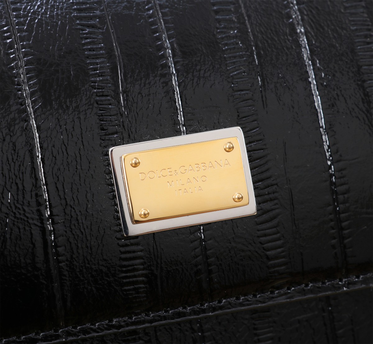 [TOP] Dolce & Gabbana D&G  Cowhide Splicing Sicily Bag 18cm/20cm/25cm - 3 Colour