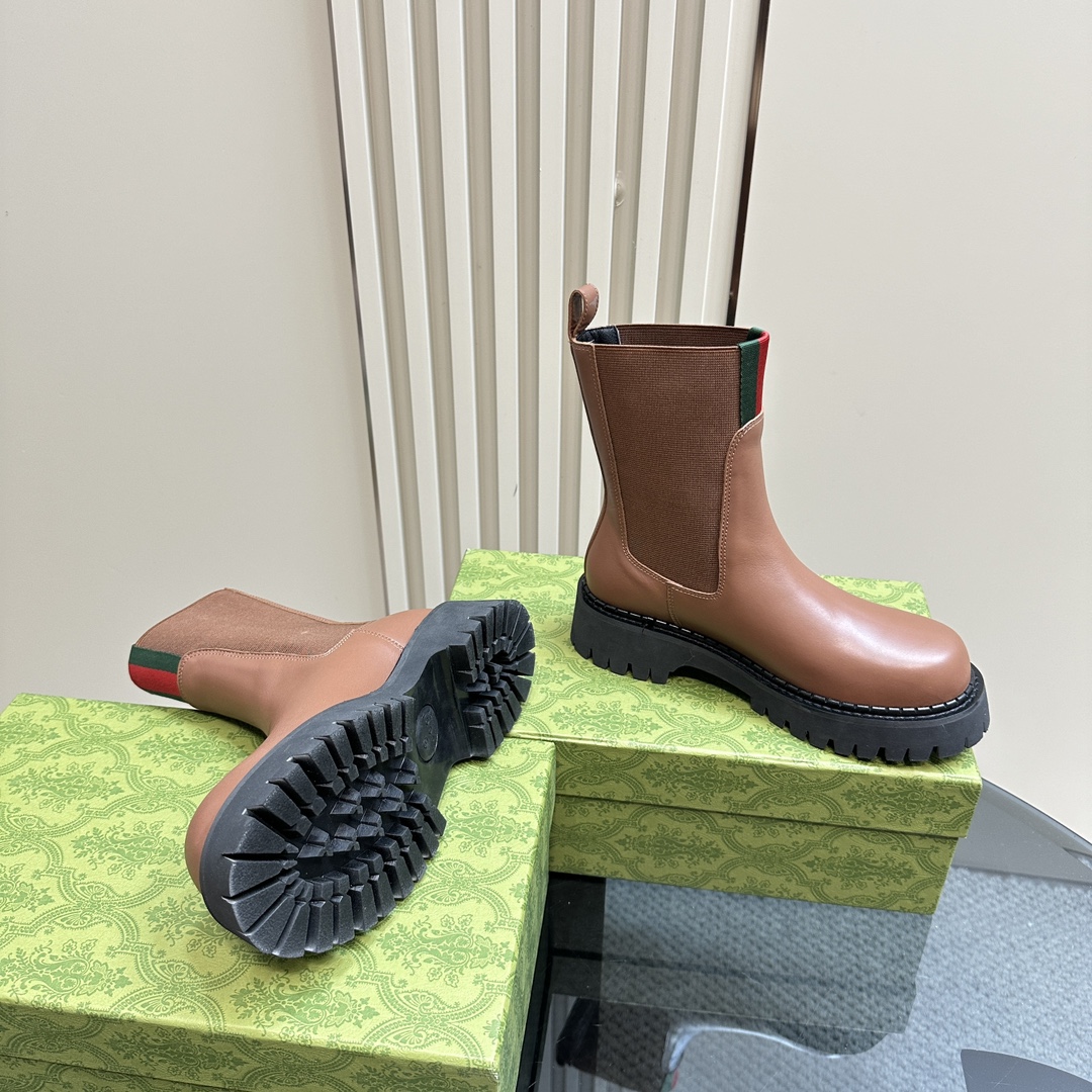 [TOP] GUCCI Elastic Ankle Boots - 2 Colour