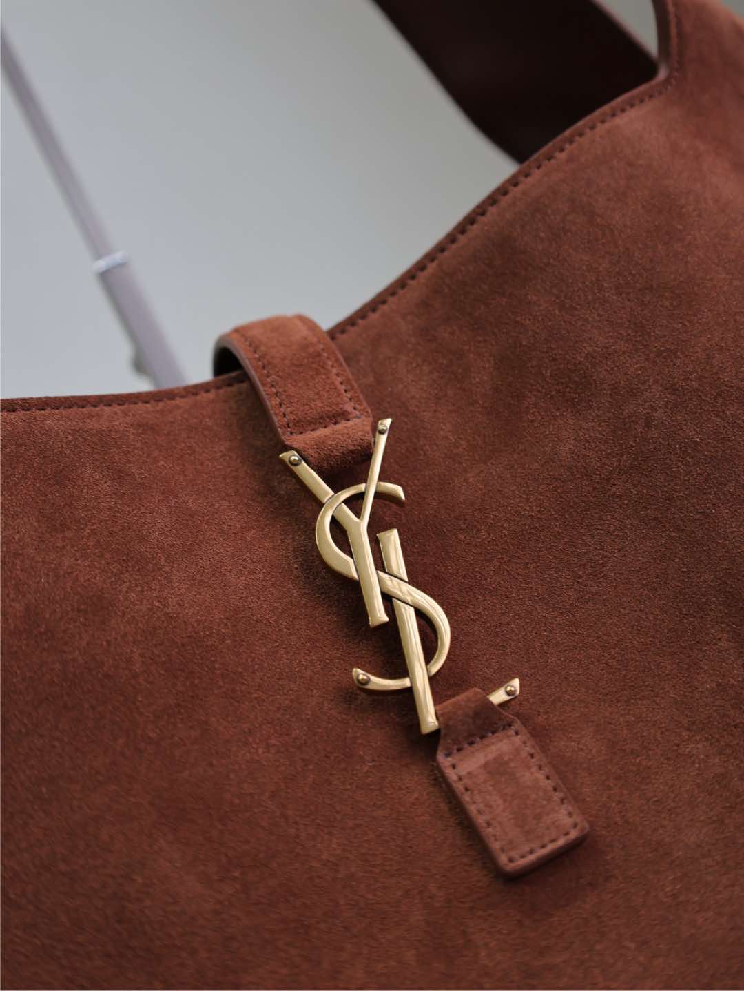 [TOP] Yves Saint Laurent YSL Bea Hobo Bag 50×28×18cm  - Brown