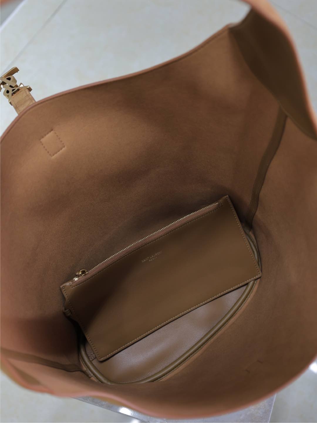 [TOP] Yves Saint Laurent YSL Le 5A7 Bag 26×31.5×13.5cm - Brown