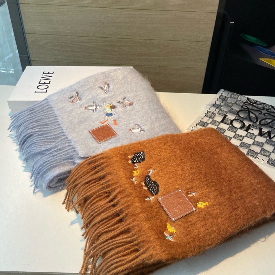 [TOP] LOEWE Wool Scarf 185*23cm - 2 Color