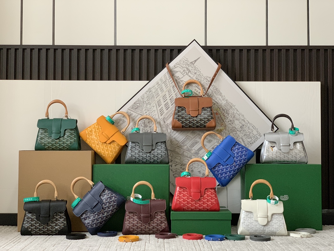 [TOP] Goyard Saigon Bag 15 x 7.5 x 20 cm  - 11 Colors