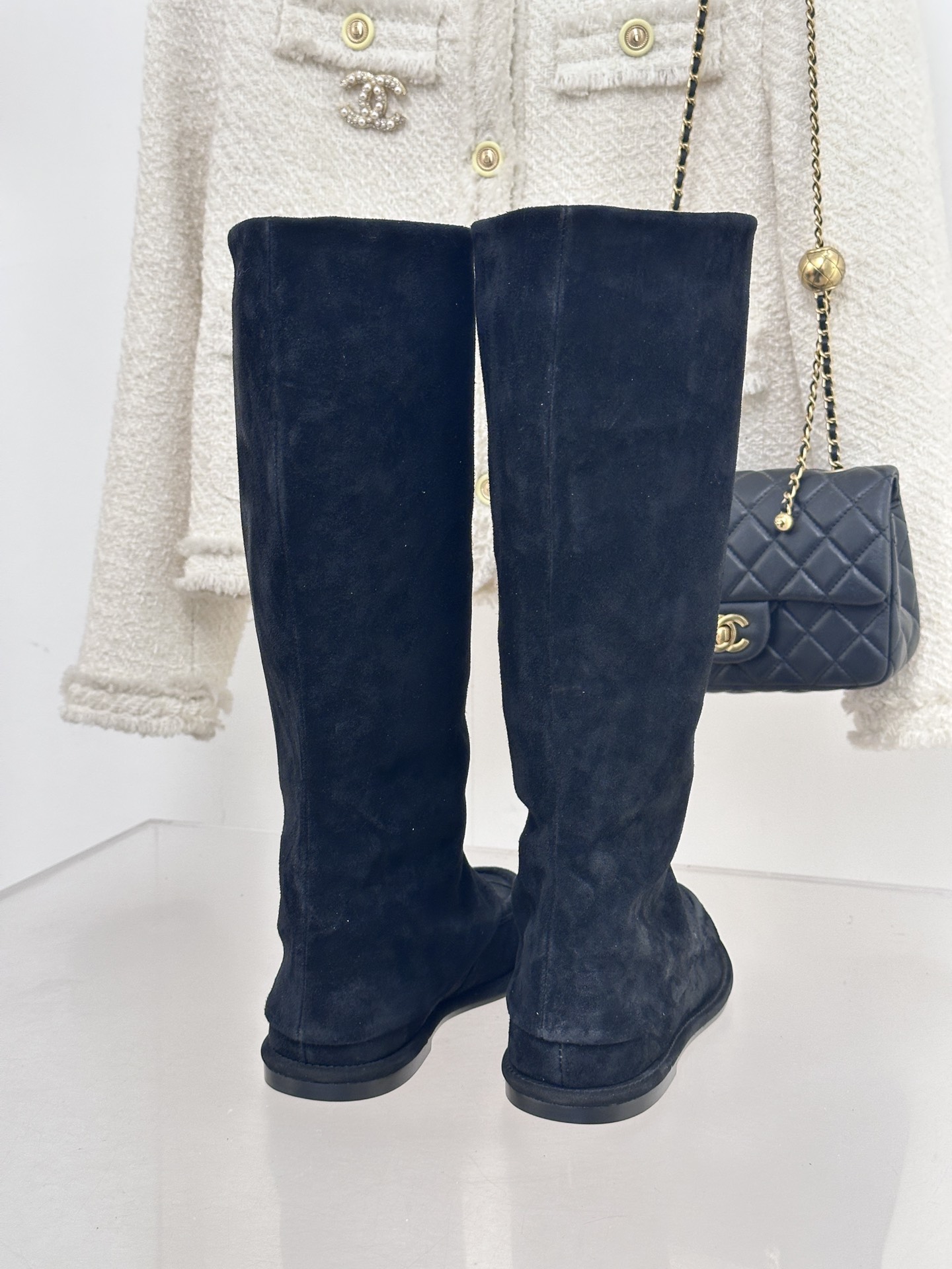 [TOP] CHANEL 25C Suede Pant Boots - 2 Colour