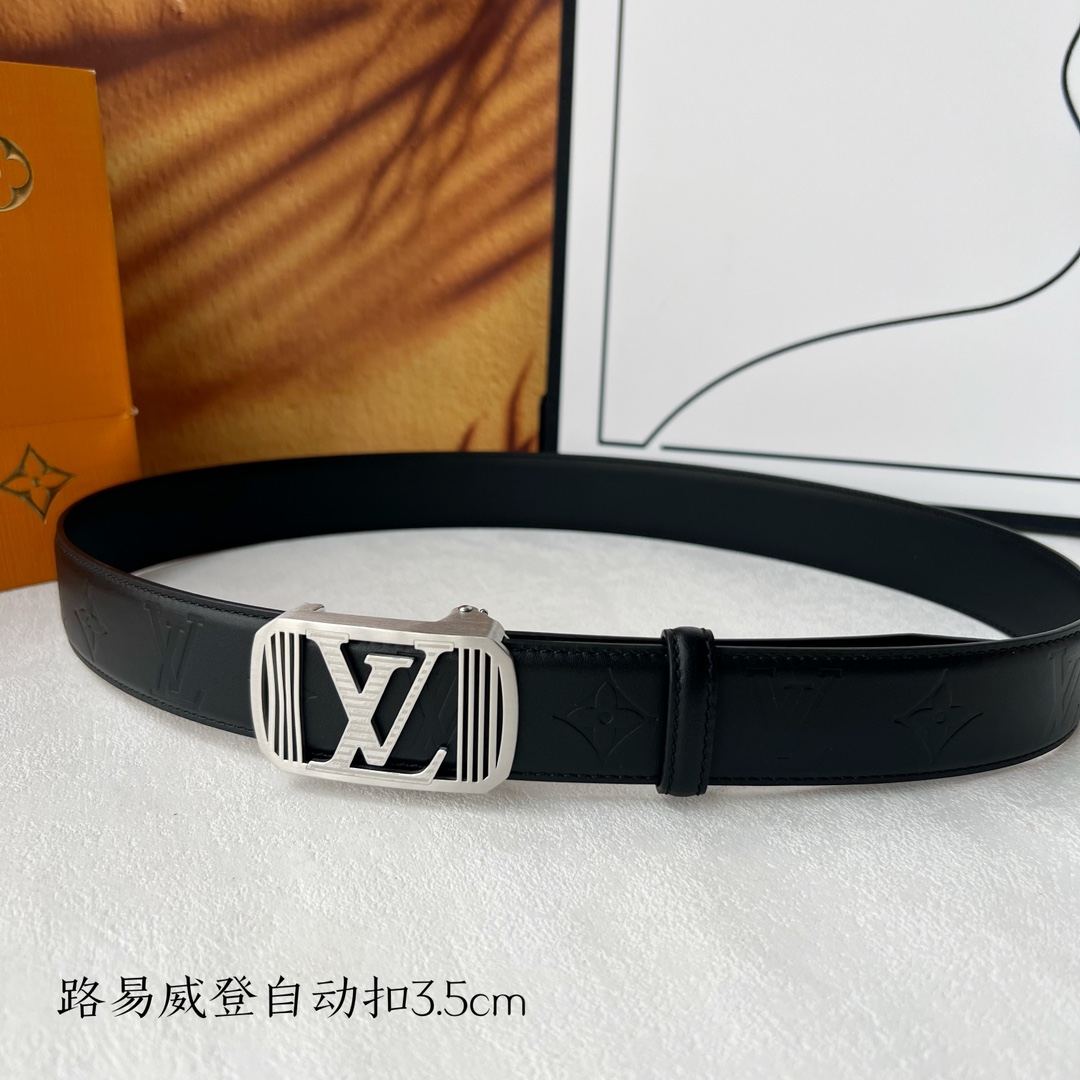[TOP] Louis Vuitton LV Cowhide Belt - 3.5CM