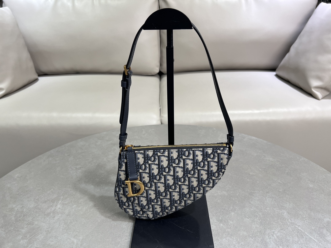 [TOP] Christian Dior Saddle Bags - 20*15*4cm - GHW