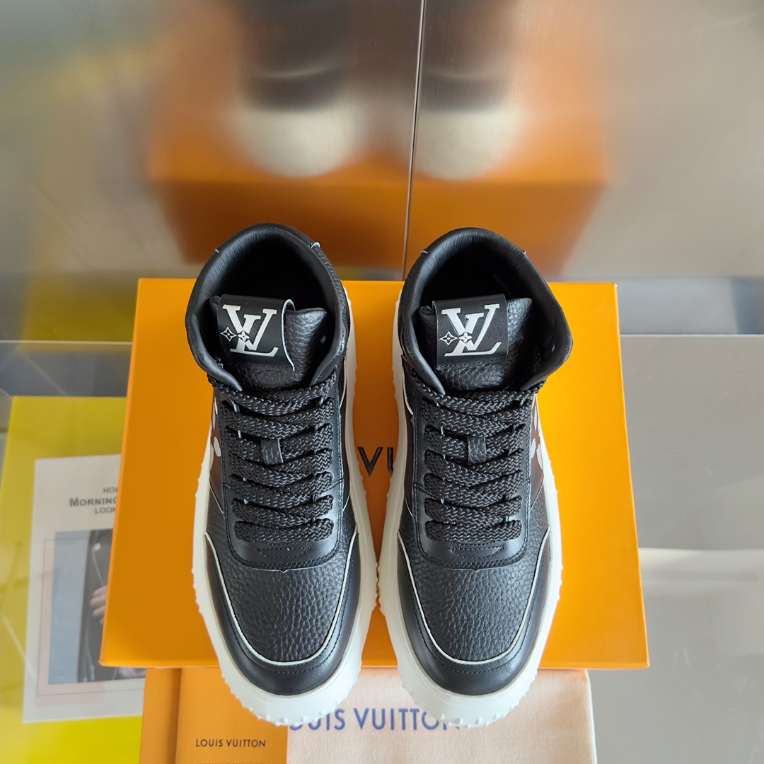 [TOP] Louis Vuitton LV Casual Bread Shoes Leather - 2 Colour