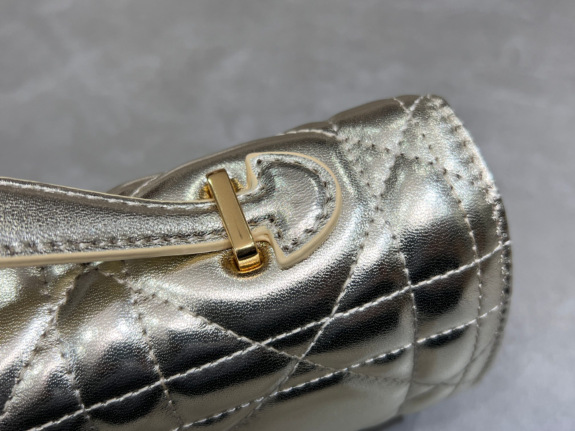 [TOP] Christian Dior Miss Caro Top Handle Bag Sheepskin 24x12x4cm - Gold