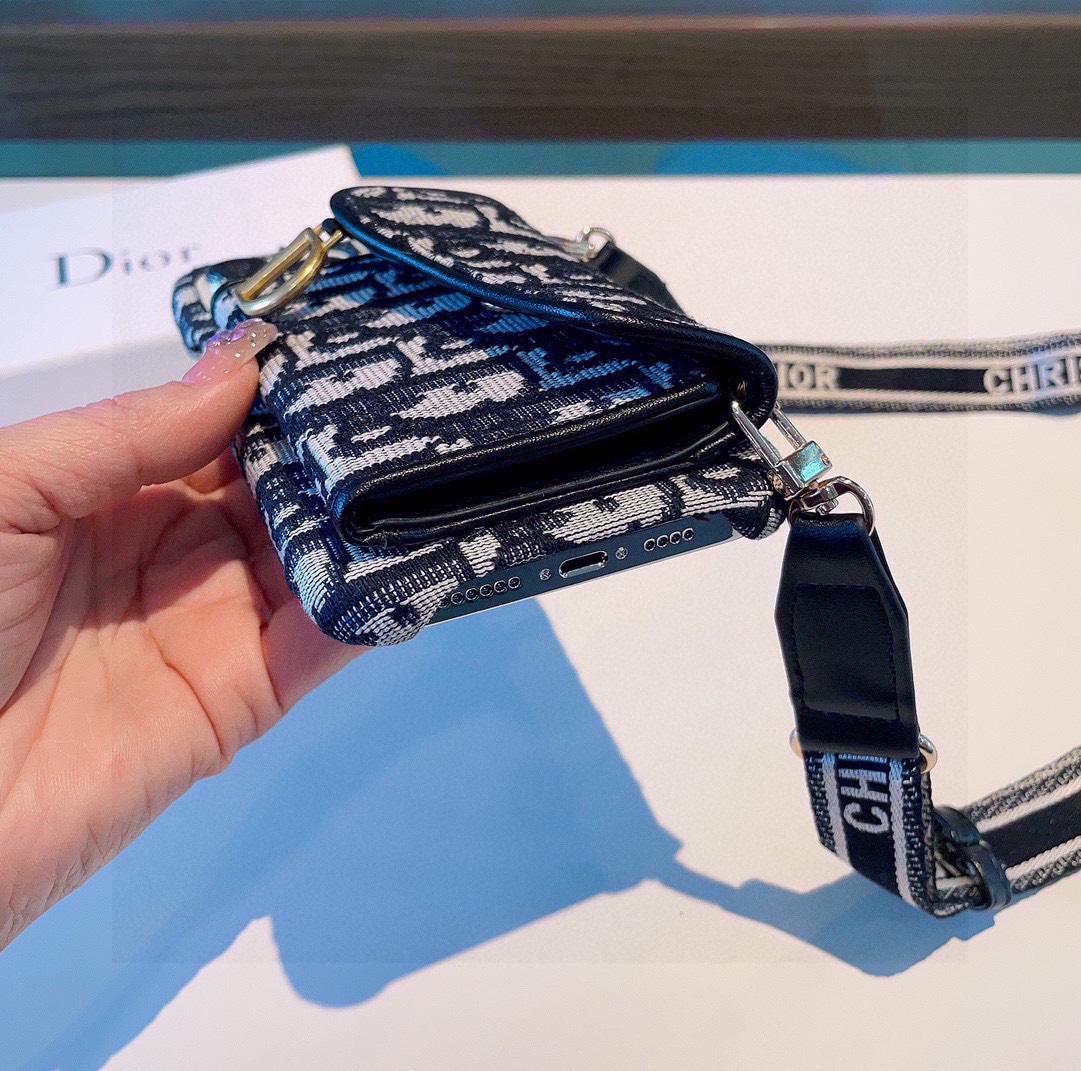 [TOP] Christian Dior Saddle Card Holder iPhone Case