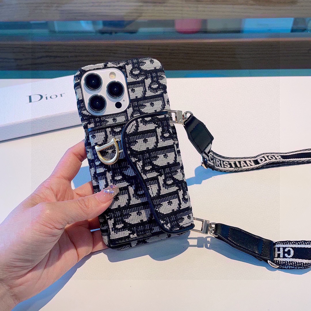 [TOP] Christian Dior Saddle Card Holder iPhone Case