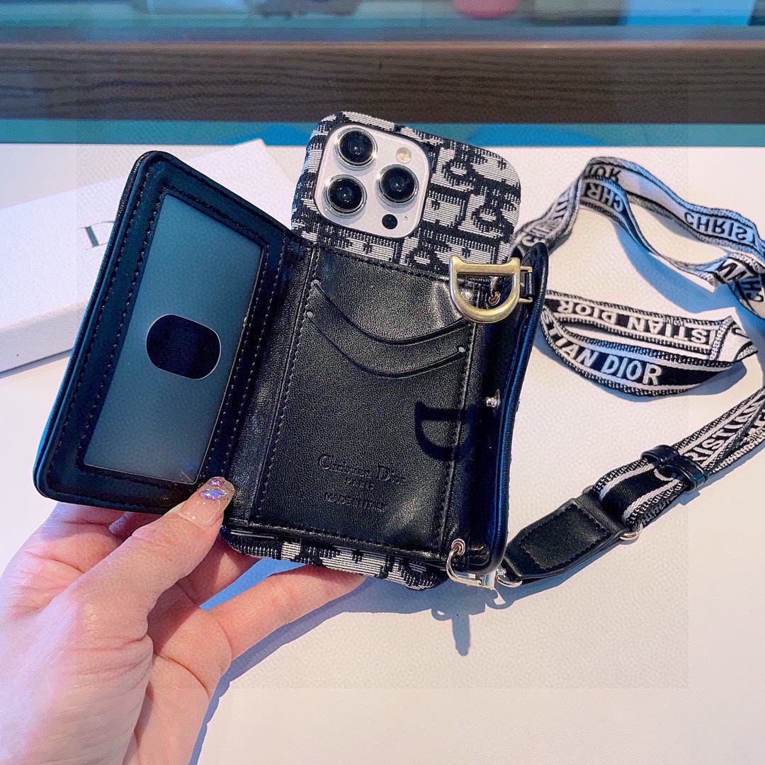 [TOP] Christian Dior Saddle Card Holder iPhone Case