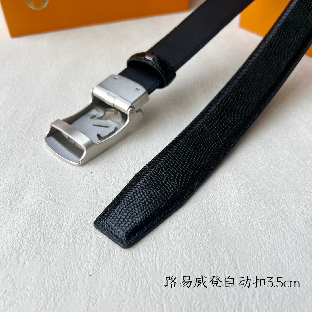 [TOP] Louis Vuitton LV Cowhide Belt - 3.5CM