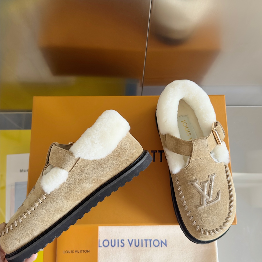 [TOP] Louis Vuitton LV Fluffy Shoes - 3 Colors
